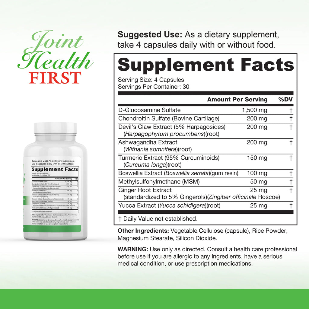All-Natural Joint Health Supplement D8732